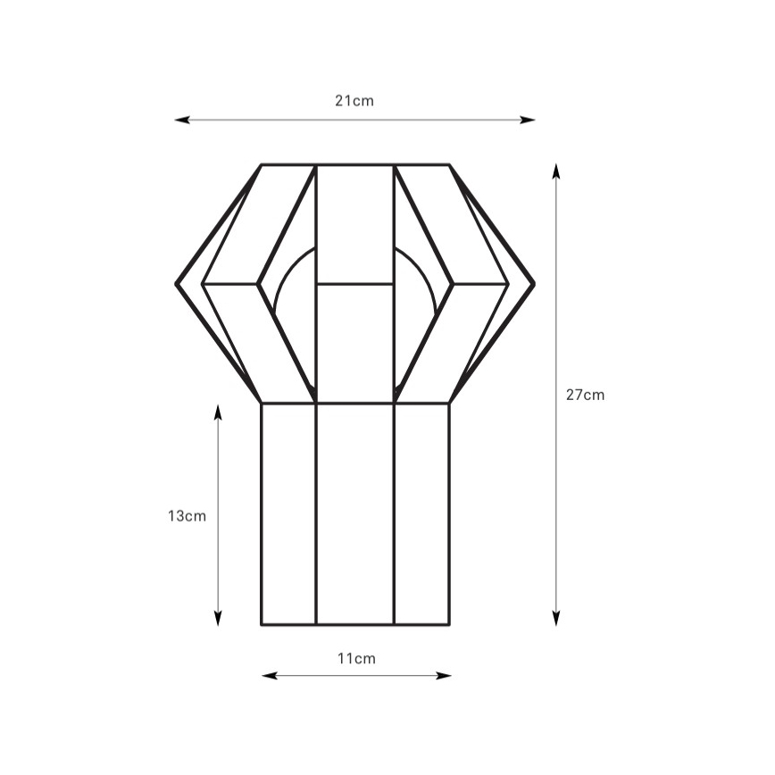 Markslöjd 109148 - Laualamp OCTA 1xE27/60W/230V pruun