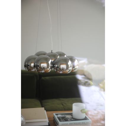 Markslöjd 109167 - kaabliga ripplühter CUPOLO 7xE14/40W/230V läikiv kroom