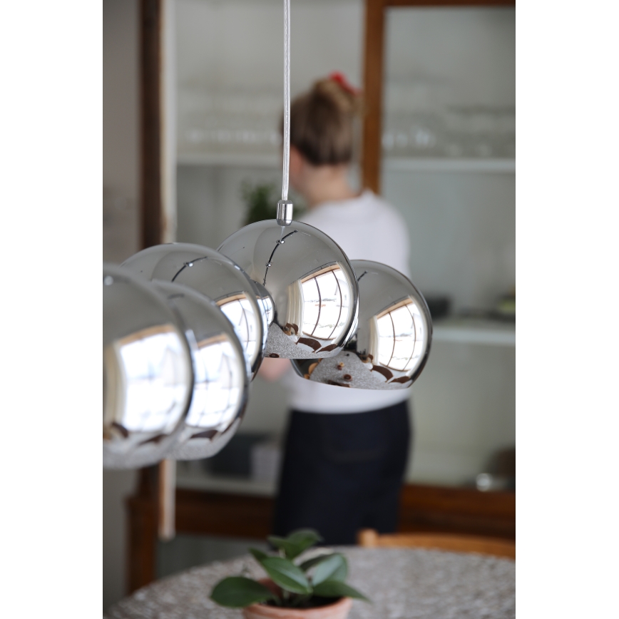 Markslöjd 109168 - CUPOLO kaabliga ripplühter 7xE14/40W/230V läikiv kroom