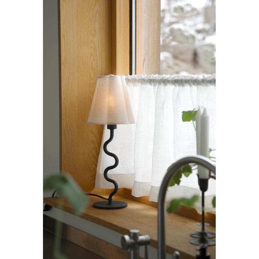 Markslöjd 109171 - Laualamp VEYA 1xE14/40W/230V linane/must