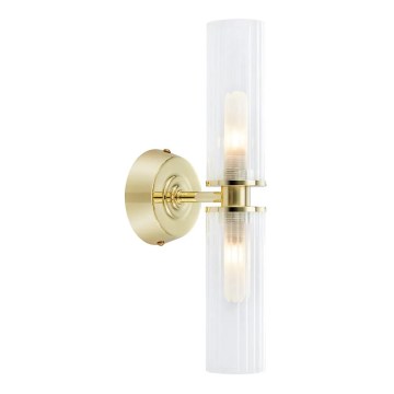 Markslöjd 109236 - Vannitoa seinavalgusti RIMINI 2xG9/20W/230V IP44 messing