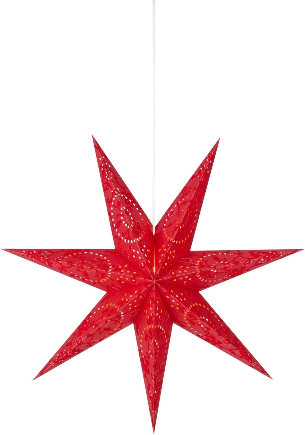 Markslöjd 700120 - Jõulukaunistus ARATORP, 1xE14/25W/230V, 75 cm läbimõõduga, punane