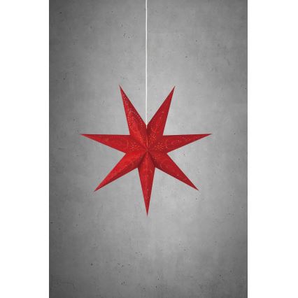 Markslöjd 700120 - Jõulukaunistus ARATORP, 1xE14/25W/230V, 75 cm läbimõõduga, punane