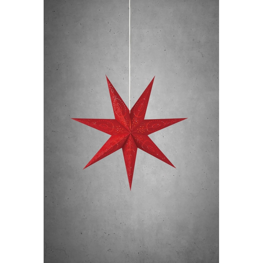 Markslöjd 700120 - Jõulukaunistus ARATORP, 1xE14/25W/230V, 75 cm läbimõõduga, punane