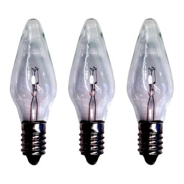 Markslöjd 702323 - KOMPLEKT 3x Tööstuslik Jõuluteemaline pirn RESERVLAMPA E10/3W/55V