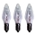 Markslöjd 702323 - KOMPLEKT 3x Tööstuslik Jõuluteemaline pirn RESERVLAMPA E10/3W/55V