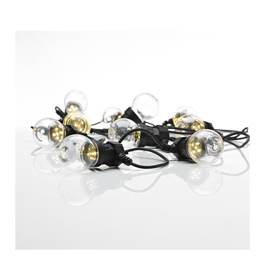 Markslöjd 703181 - LED Jõuluteemaline väli valguskett DAKKE 10xLED 7,5m IP44 soe valge
