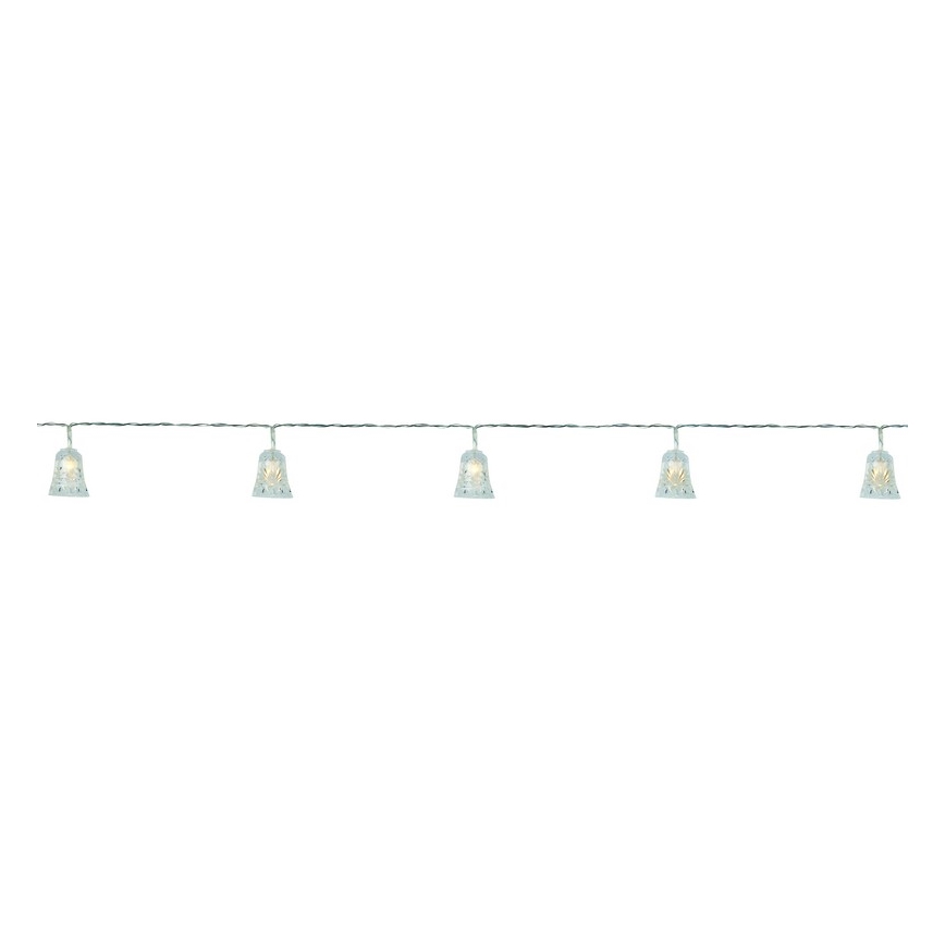 Markslöjd 703237 - LED Jõuluteemaline valguskett BELL 10xLED/0,5W/4,5V