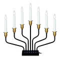 Markslöjd 703578 - Jõuluküünlahoidja BROSA 7xE10/3W/230/34V must