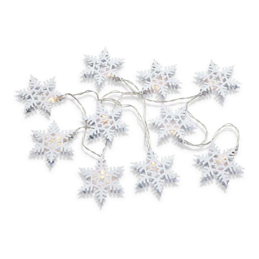 Markslöjd 703747 - LED Jõuluteemaline valguskett PRINCE 10xLED/3xAA 2,15m soe valge