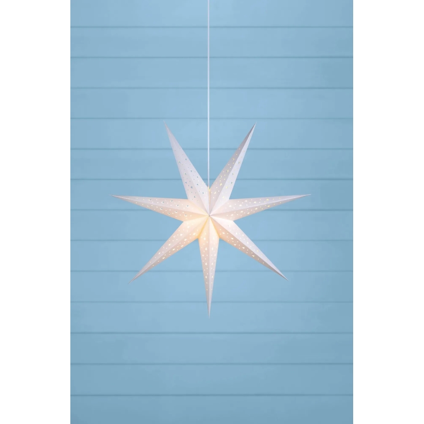 Markslöjd 703876 - Jõulukaunistus SOLVALLA 1xE14/25W/230V Ø 75 cm valge