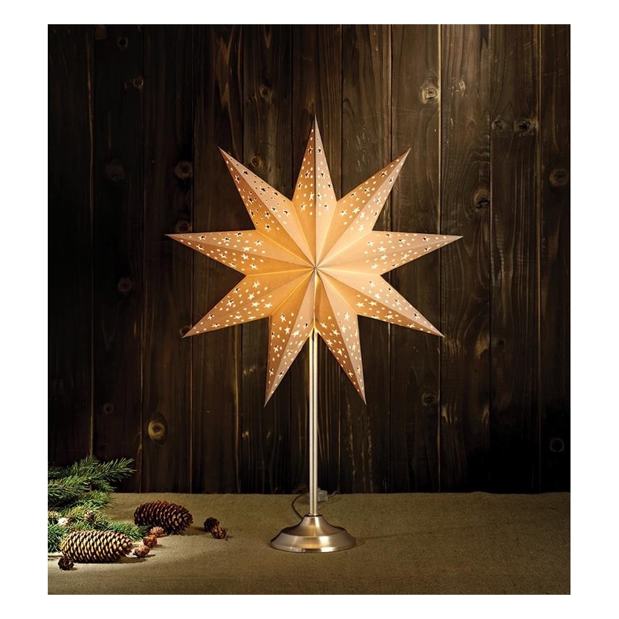 Markslöjd 704116 - Jõulukaunistus SOLVALLA 1xE14/25W/230V valge 64 cm
