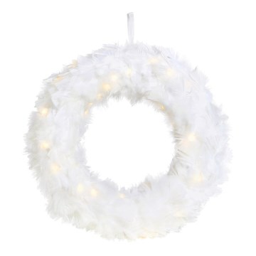 Markslöjd 705290 - LED Jõulupärg FEATHER LED/1,2W/3xAA d. 35 cm