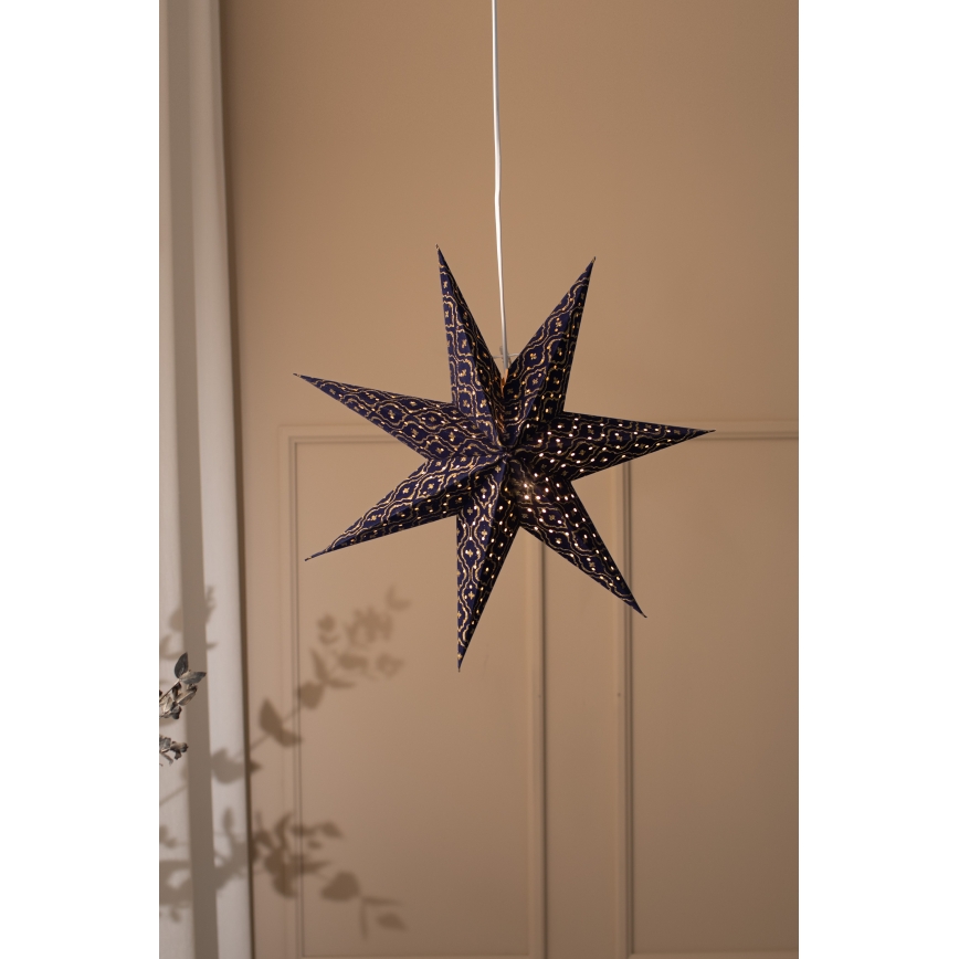 Markslöjd 705317 - Jõulukaunistus BAROQUE 1xE14/25W/230V läbimõõt 75 cm sinine