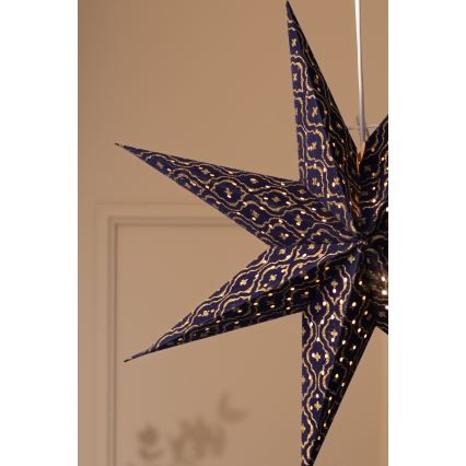 Markslöjd 705317 - Jõulukaunistus BAROQUE 1xE14/25W/230V läbimõõt 75 cm sinine