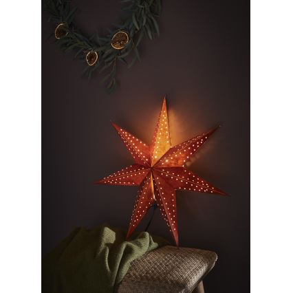 Markslöjd 705807 - Jõulukaunistus EMBLA 1xE14/6W/230V, läbimõõt 45 cm, punane