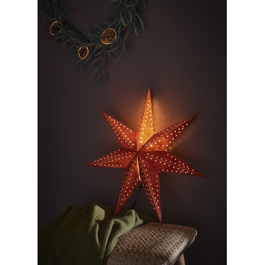 Markslöjd 705807 - Jõulukaunistus EMBLA 1xE14/6W/230V, läbimõõt 45 cm, punane