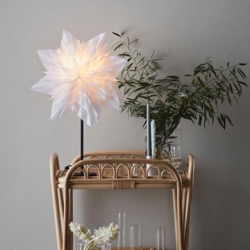 Markslöjd 705838 - Jõulukaunistus NEELA 1xE14/25W/230V 43 cm valge/must