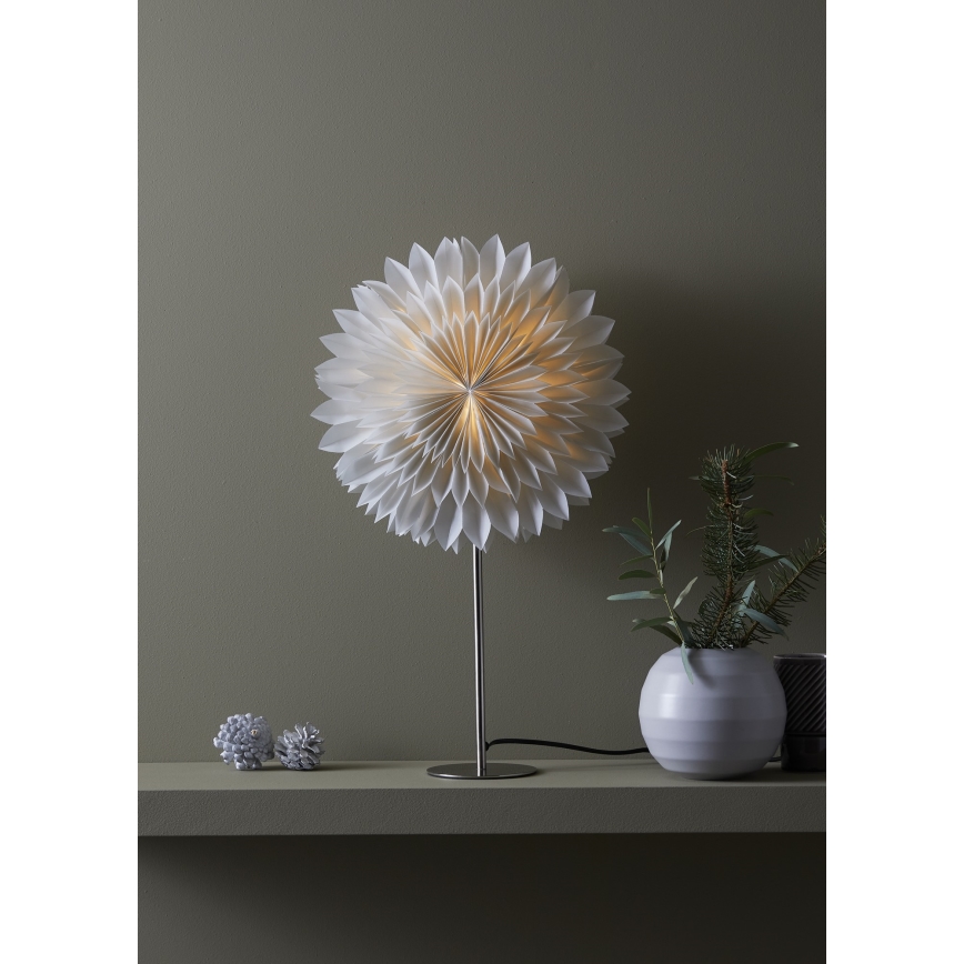 Markslöjd 705845 - Jõulukaunistus SOLINA 1xE14/25W/230V d. 35 cm valge
