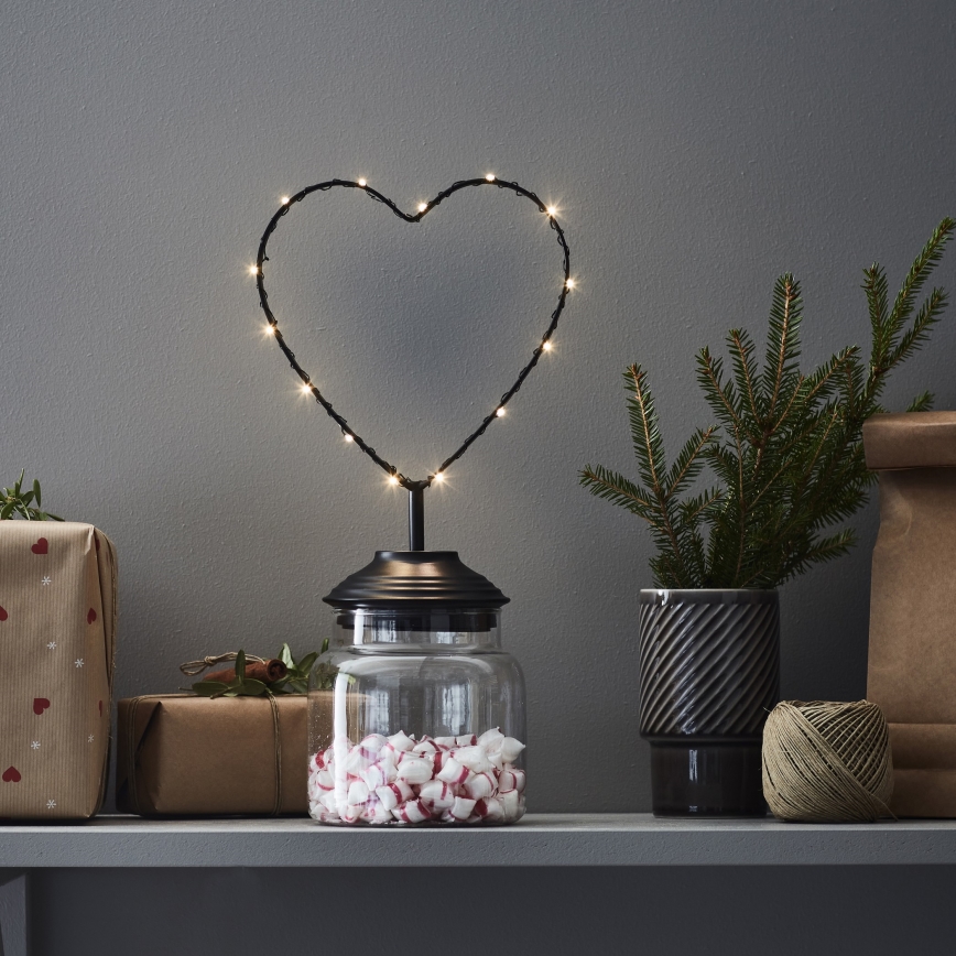 Markslöjd 705855 - LED Jõulukaunistus SWEETIE LED/0,45W/3xAA süda