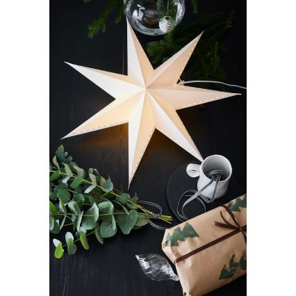 Markslöjd 705927 - Jõulukaunistus LIVELY 1xE14/6W/230V, läbimõõt 60 cm, valge