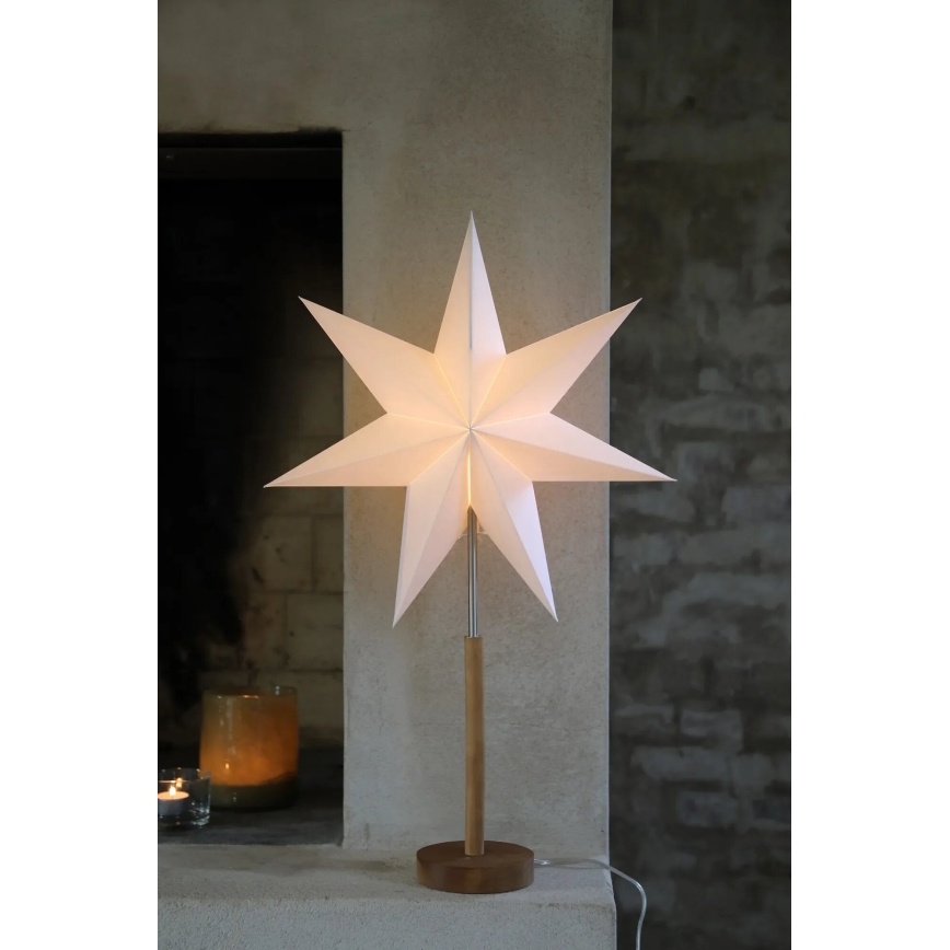 Markslöjd 706213 - SPERANZA jõulukaunistus 1xE14/6W/230V läbimõõt 45 cm mänd/kreem