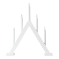 Markslöjd 706222 - Jõuluküünlajalg ARIELE 5xE10/3W/230V mänd/valge