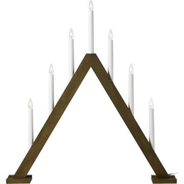 Markslöjd 706227 - Jõuluküünlajalg ARIELE 7xE10/3W/230V puit/valge