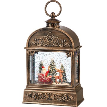 Markslöjd 706408 - LED Jõulukaunistus JINGLE LED/0,5W/3xAA pronks/patina