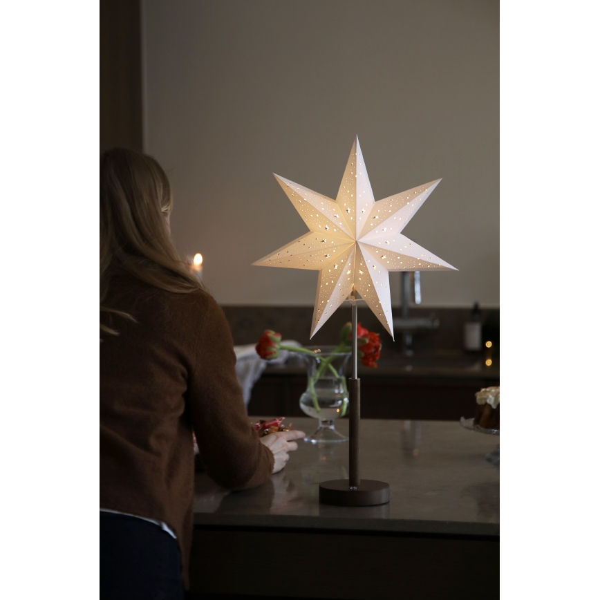 Markslöjd 706493 - LED Laetav jõulukaunistus NOELLA LED/0,5W/3,7V 2000 mAh pruun/valge
