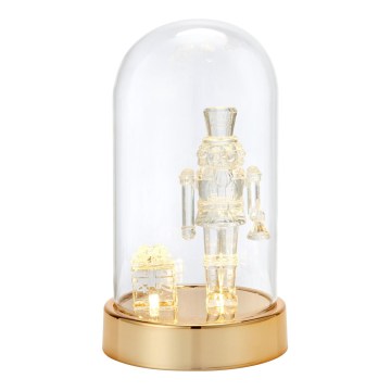 Markslöjd 706527 - LED jõulukaunistus ISLA LED/0,12W/3xAA messing/pähklipureja