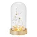Markslöjd 706529 - LED jõulukaunistus ISLA LED/0,06W/3xAA messing/põhjapõder