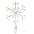 Markslöjd 706555 - LED jõulutäht kuuse tippu GLINA LED/2,16W/2xAA hõbedane