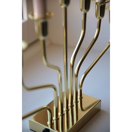 Markslöjd 706561 - Jõuluküünlajalg BROSA 7xE10/3W/230V kuldne