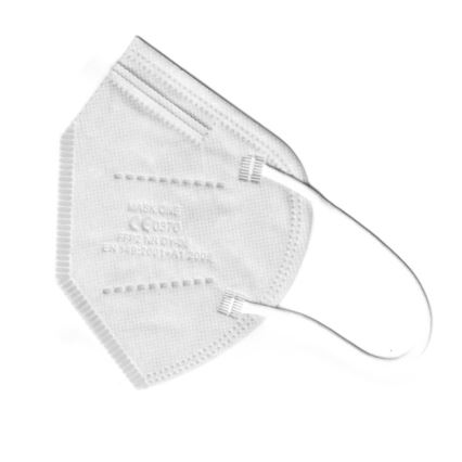 Mask One Respiraator - laste suurus  FFP2 NR - CE 0370 valge 20 tk