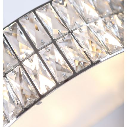MAXLIGHT C0122 - Laevalgusti DIAMANTE 6xG9/42W/230V d. 46 cm läikiv kroom