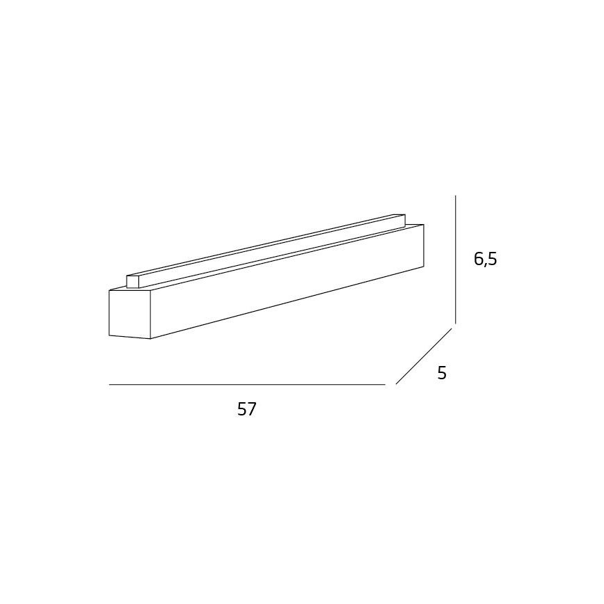 MAXLIGHT C0124D - LED Hämardatav laevalgusti LINEAR LED/18W/230V 57 cm valge