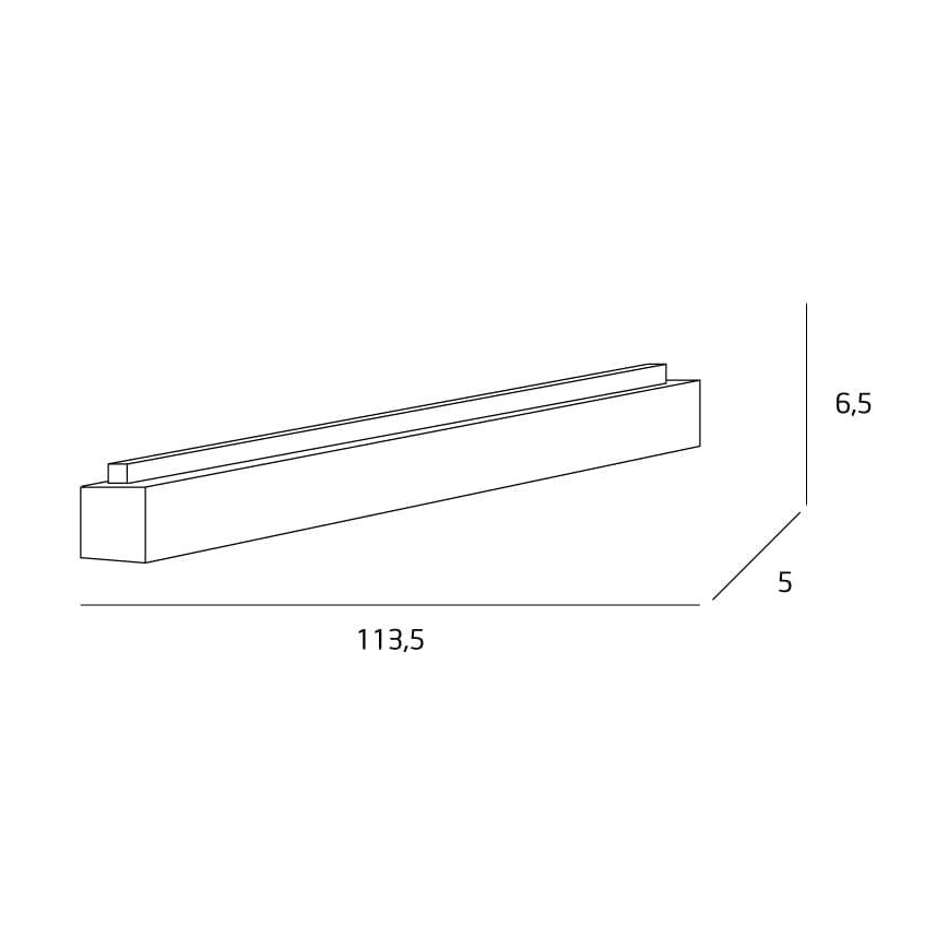 MAXLIGHT C0175D - LED Hämardatav laevalgusti LINEAR LED/36W/230V 113,5 cm must