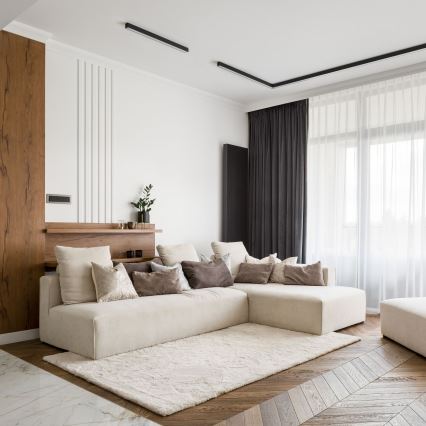 MAXLIGHT C0190D - LED Hämardatav laevalgusti LINEAR LED/18W/230V 57 cm must