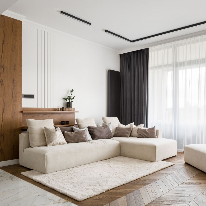 MAXLIGHT C0190D - LED Hämardatav laevalgusti LINEAR LED/18W/230V 57 cm must