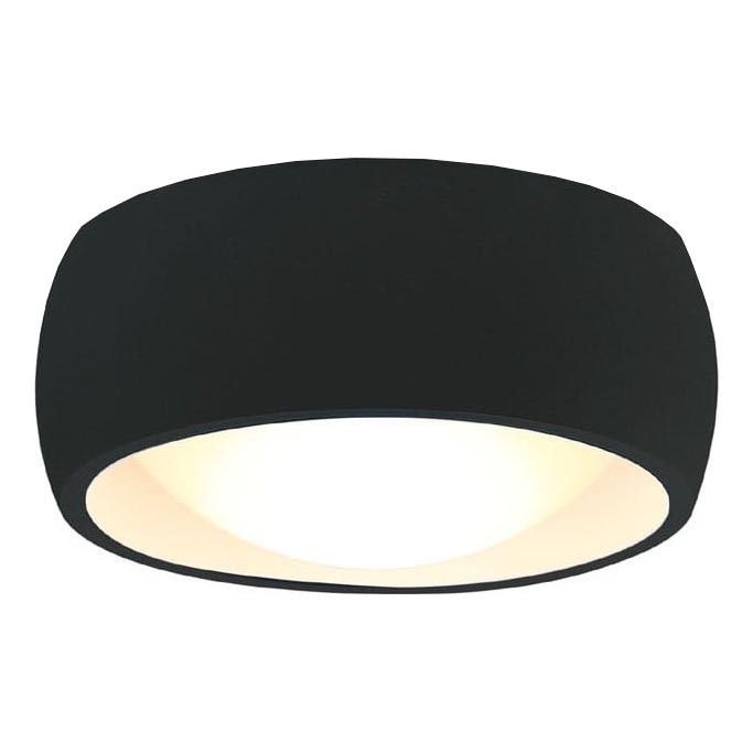 MAXLIGHT C0204 - LED Laevalgusti vannituppa KODAK LED/8W/230V d. 10,8 cm IP44 must