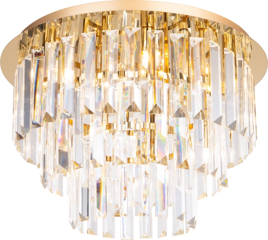 MAXLIGHT C0205 - Laevalgusti MONACO 9xG9/40W/230V d. 42 cm kuldne