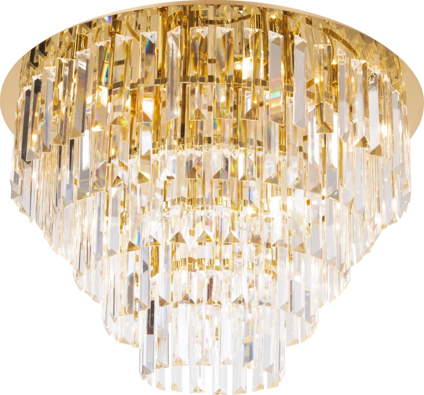 MAXLIGHT C0206 - Laevalgusti MONACO 15xG9/40W/230V d. 60 cm kuldne