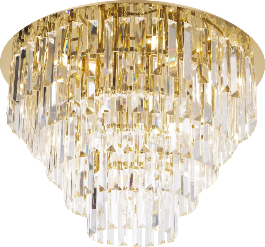 MAXLIGHT C0224 - Laevalgusti MONACO 16xG9/40W/230V d. 80 cm kuldne