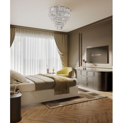 MAXLIGHT C0225 - Laevalgusti MONACO 16xG9/40W/230V d. 80 cm läikiv kroom
