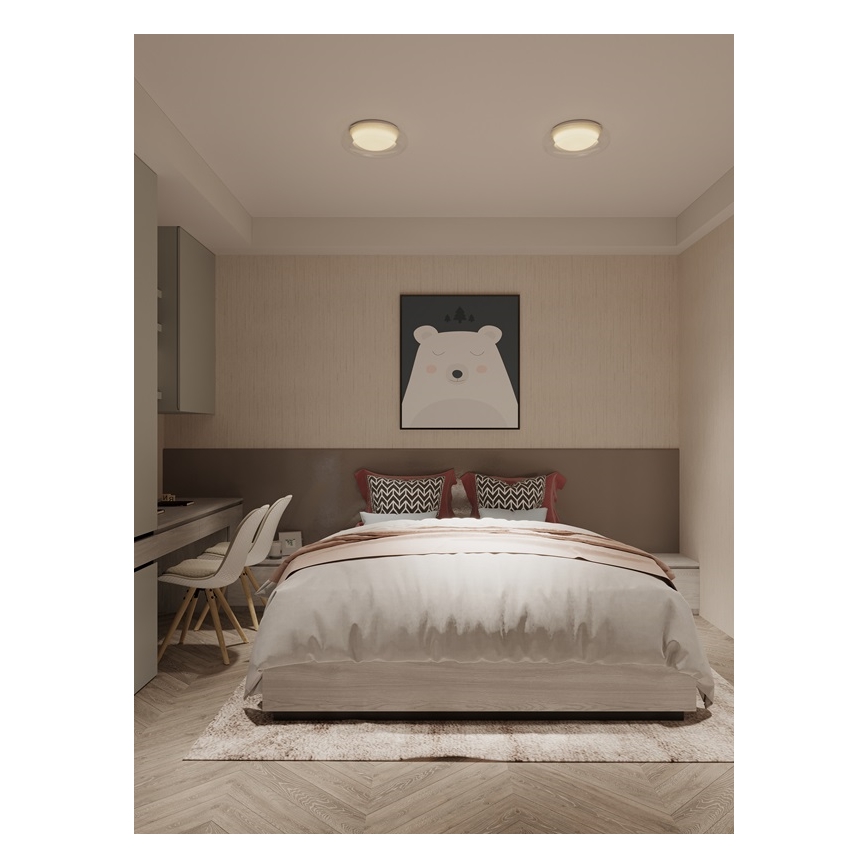 MAXLIGHT C0233 - LED Laevalgusti DUO LED/10W/230V d. 34 cm valge