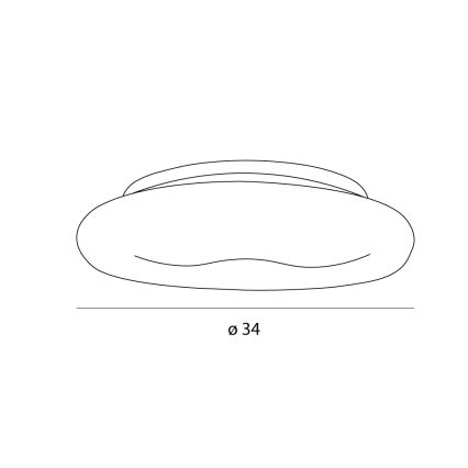 MAXLIGHT C0233 - LED Laevalgusti DUO LED/10W/230V d. 34 cm valge