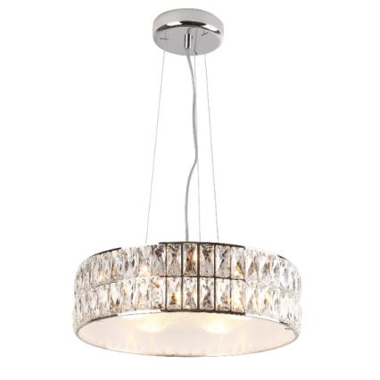 MAXLIGHT P0238 - Lühter DIAMANTE 6xG9/42W/230V d. 46 cm läikiv kroom