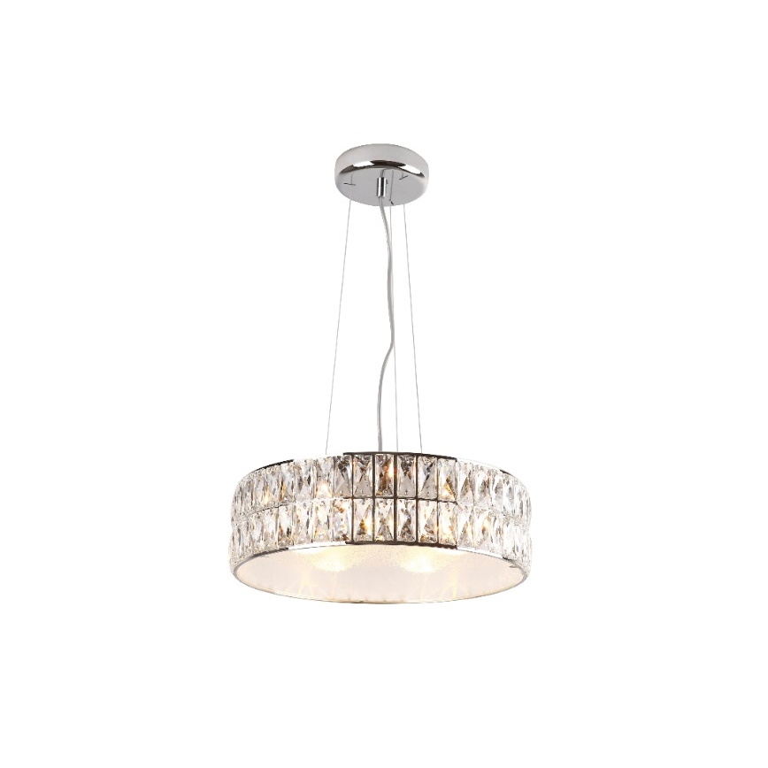 MAXLIGHT P0238 - Lühter DIAMANTE 6xG9/42W/230V d. 46 cm läikiv kroom