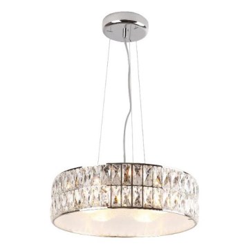 MAXLIGHT P0238 - Lühter DIAMANTE 6xG9/42W/230V d. 46 cm läikiv kroom